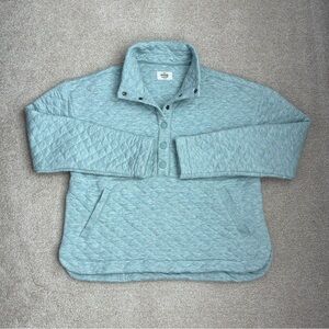 MARINE LAYER Women’s Casual Quilted Corbet High-Neck Pullover Sweatshirt Sz M